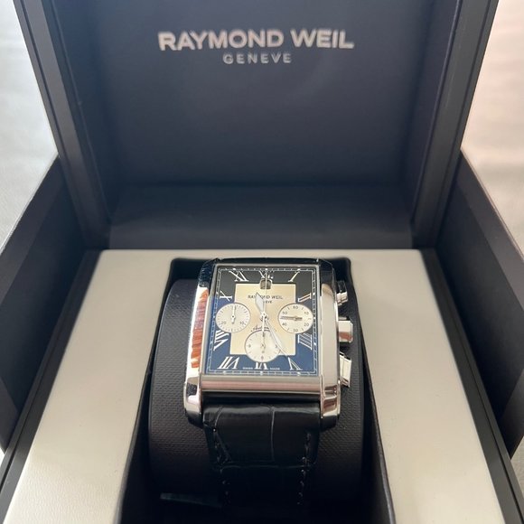 Raymond Weil Don Giovanni Black Dial Chronograph Automatic Watch 4875 Swiss Made - Picture 11 of 13